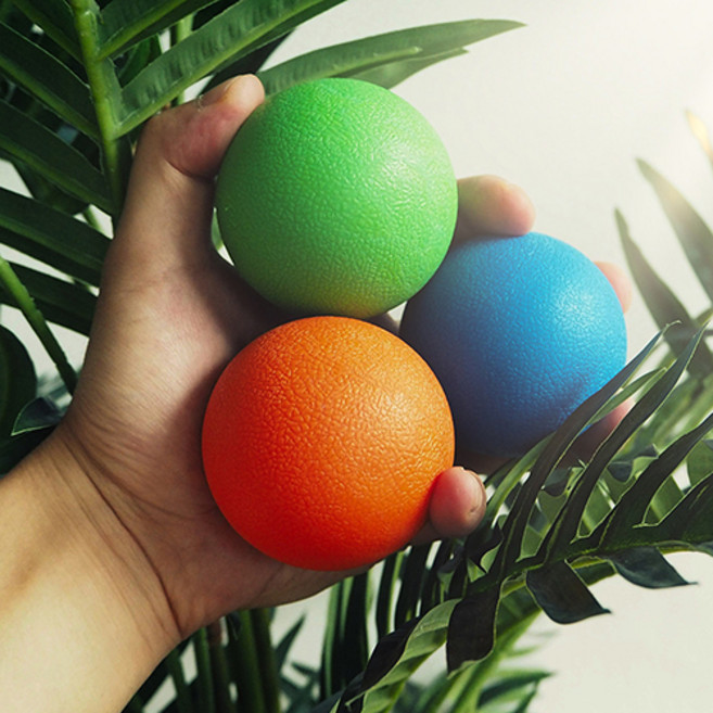 올더히어 마사지볼 땅콩 맛사지볼 라크로스볼 지압 발바닥 마사지 더블, 1개, 더블볼 블루