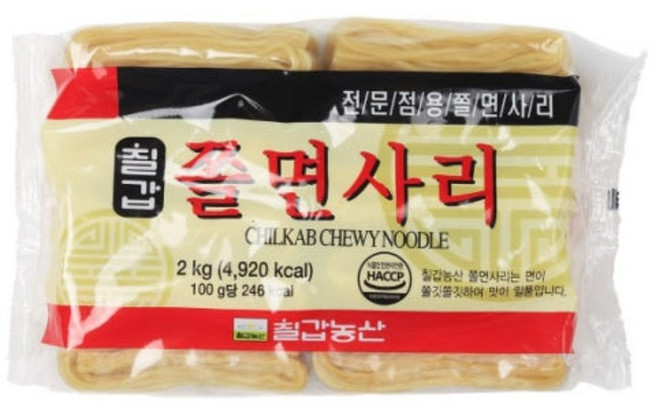 칠갑농산 쫄면사리, 2kg, 12개