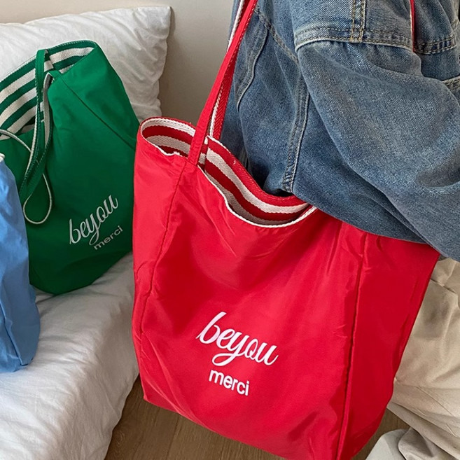 스트라이프 메르시 백 리버시블 에코백