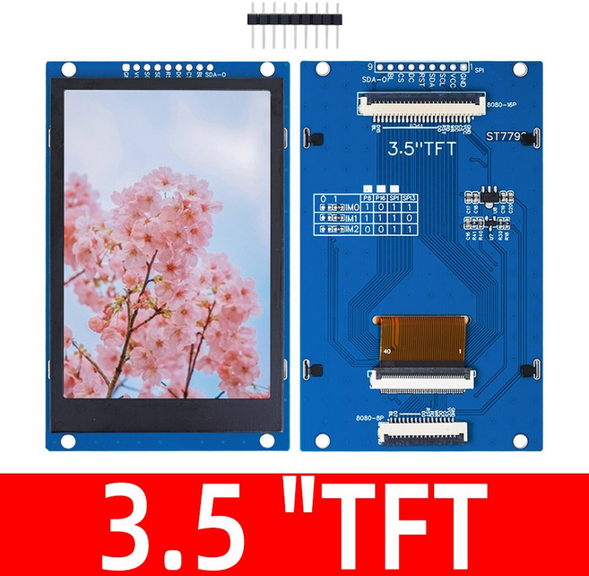 TFT 직렬 포트 240X320 ST7789V LCD SPI 5V 디스플레이 PCB ST7 어댑터 320X480 인치 3V 모듈, 3.5 TFT, 1개