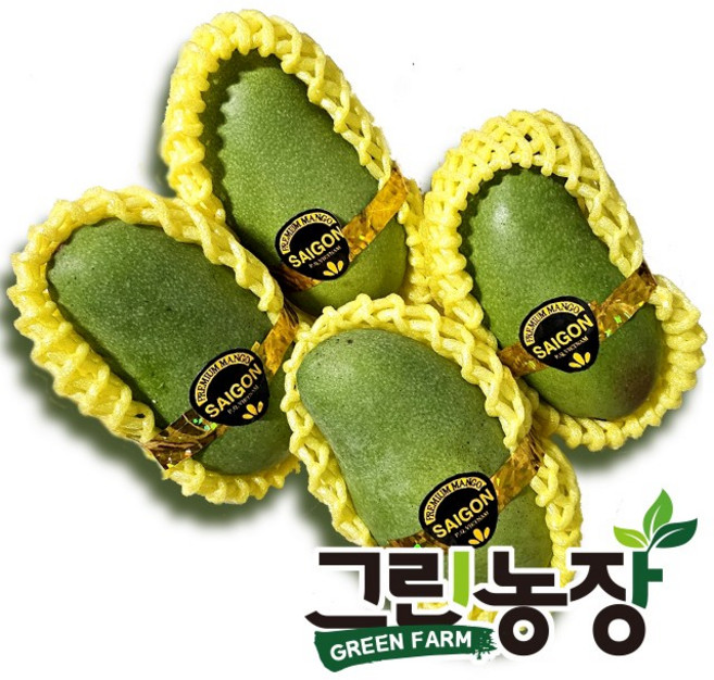 그린농장 베트남 베이비 그린망고 (Vietnam Baby mango), 1박스, 1kg(4과 내외)