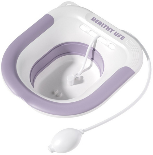 라베니처 다용도 접이식 편한 버블 폴딩 좌욕기, 1개, 퍼플