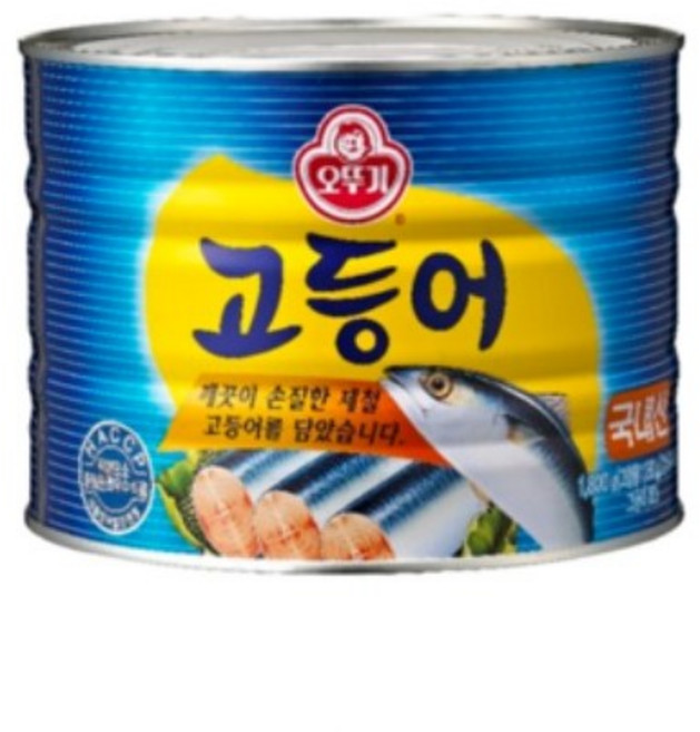 오뚜기 고등어 통조림 1.8kg, 6개
