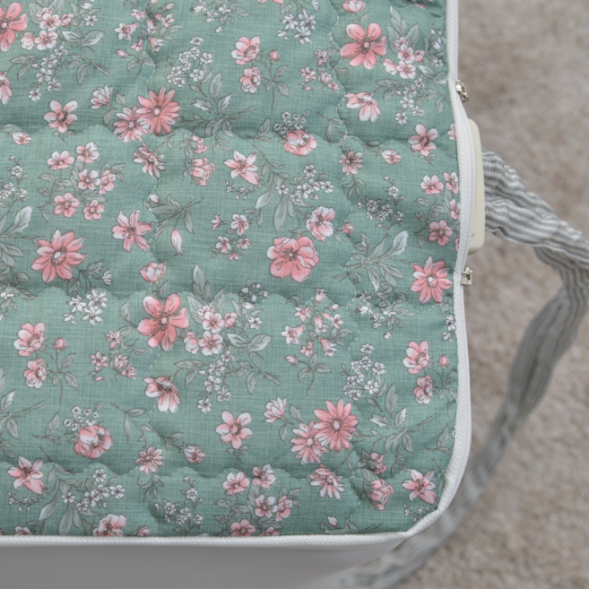 [클래식] 전기매트커버 온수매트커버 싱글 슈퍼싱글 퀸 커버, 플라워 그린