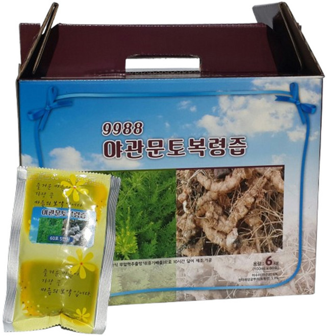 야관문토복령즙 1박스 60포 토복령즙 야관문 진액 망개뿌리 엑기스 청미리덩굴 비수리