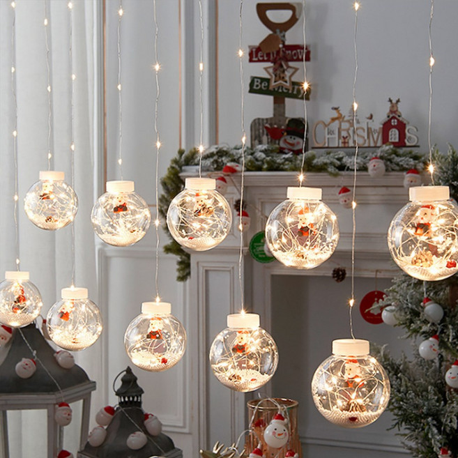 파티굿즈 LED 조명 크리스마스장식 인테리어 소품 데코용품, 화이트산타가랜드, 1개, 산타