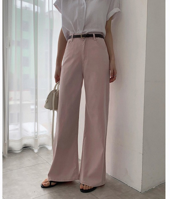 (숏/롱) 쿨 텐셀 쿨링 히든 밴딩 와이드 팬츠