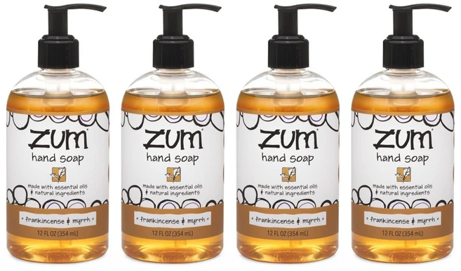 Zum 천연 액상 핸드 소프 유향 및 몰약 향 354mlx4개, 354ml - 쿠팡