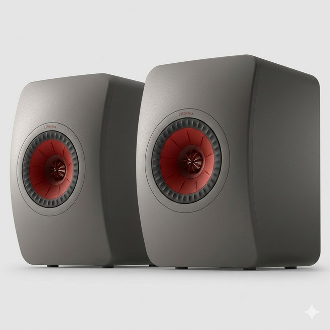 KEF 書架式喇叭, 1套, LS50 Meta鈦灰