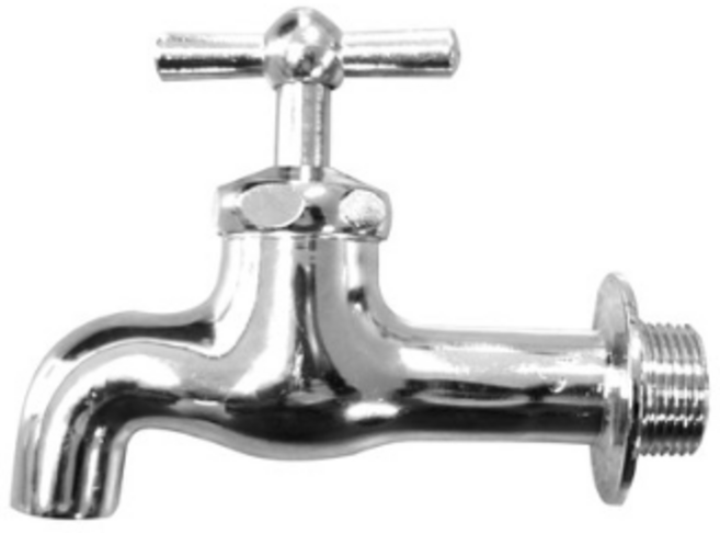 바스템 황동 일자 가로꼭지 15mm PA-760, 1개