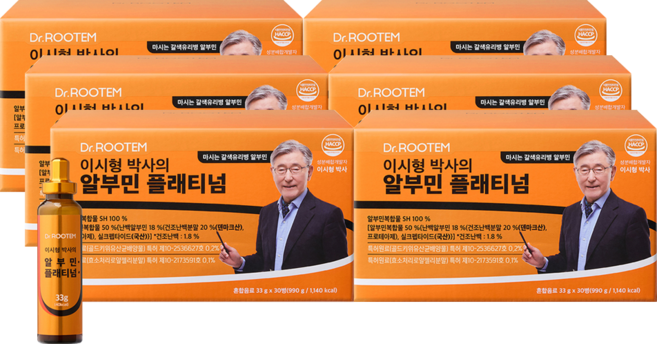 닥터루템 이시형박사의 알부민 플래티넘 마시는 알부민 33g, 6박스, 30회분