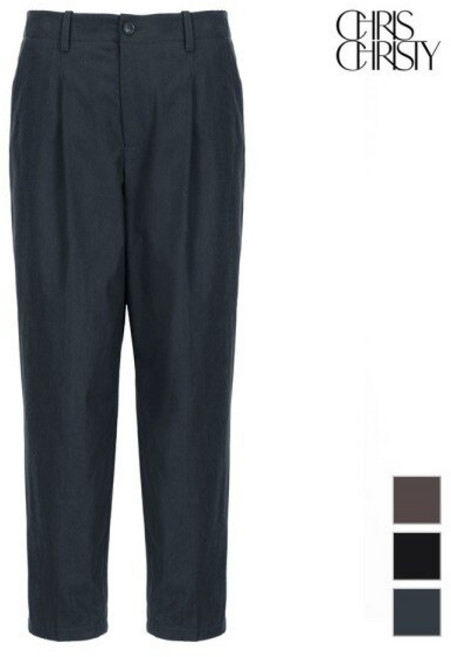 크리스크리스티 크리스크리스티 테이퍼드 원턱 코튼 팬츠_TC1PTVS0102