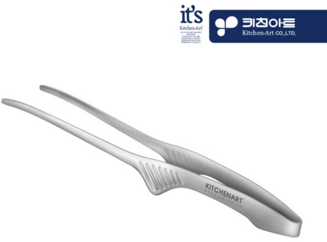 키친아트 베니 스텐 스탠드집게 고기집게, 상세페이지 참조, 1개