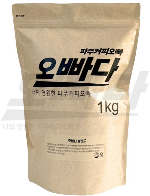파주커피오빠 제주오빠 블렌드, 1kg, 1개, 홀빈(분쇄안함)