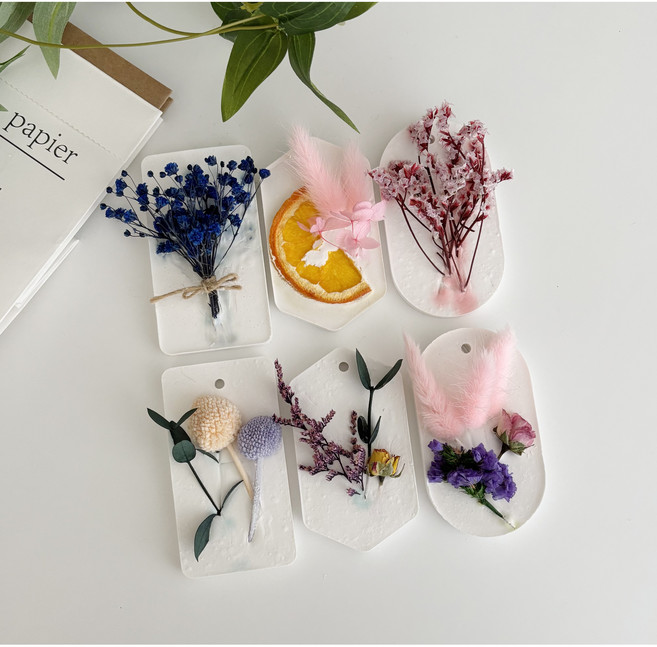 DIY 석고방향제 6개 만들기키트 드라이플라워 포함, 랄프로렌, 화이트머스크