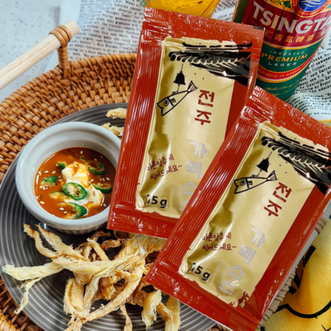 전주가맥소스 먹태 황태 마른안주 15g, 30개
