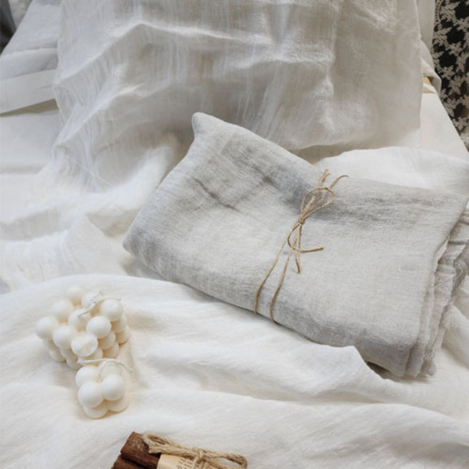 린넨거즈원단, 백아이보리, 1개