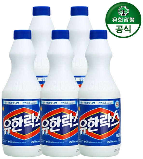 유한락스 레귤러, 1L, 5개