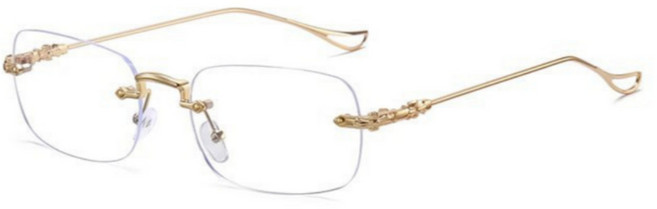 긱시크 블루라이트 차단 레트로 사각 무테 안경