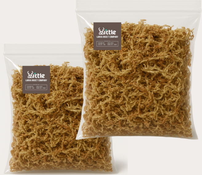 칠레산 수태 - 파충류 곤충 사육용 수태 바닥재 곤충 물이끼 60g (사슴벌레 장수풍뎅이 파충류 습은처 수태 30g*2), 1개