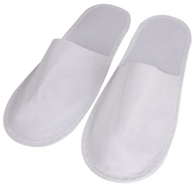 일회용슬리퍼 부직포 개별포장 거실화 호텔 객실화 기내용 업소용 일회용실내화(앞막임)200개, 흰색, 200개