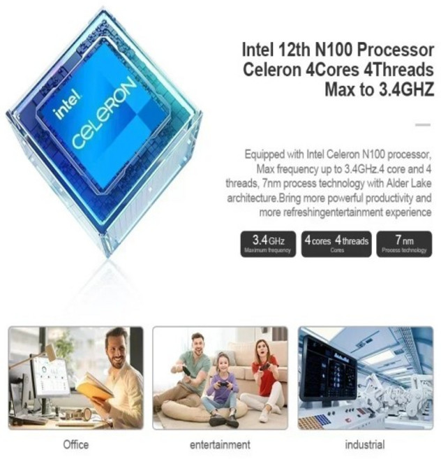 차트리 T8 미니 PC 인텔 셀러론 쿼드 코어 N200/N100/N150 포켓 컴퓨터 3xHD 2.0 2x기가비트 이더넷 윈도우, 01 CN, 01 EU, 02 N200 16G 256GB