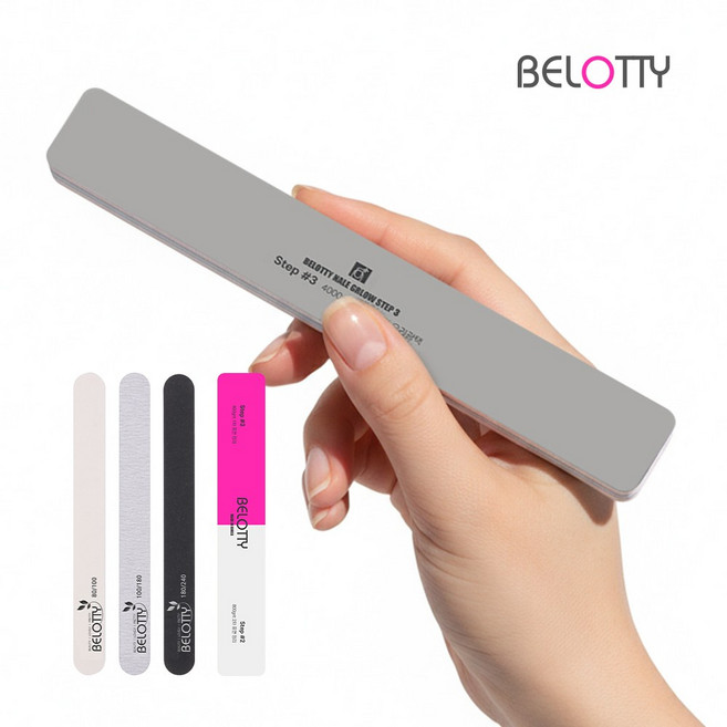 벨로티 유리알 광택 네일 버퍼 샤이너 4종 세트 광파일 국내생산, 1개