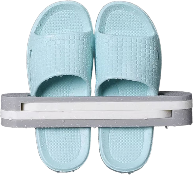 아롱달 협력사 KJC 무타공 다용도 거치대 욕실화 실내화 슬리퍼 수건 행주 냄비뚜껑등 거치, 1개, 회색 벽돌색