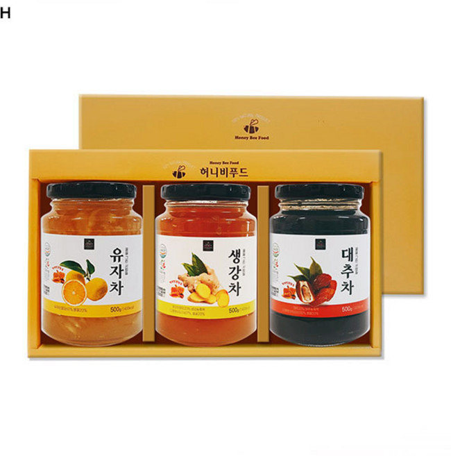 대동 꿀을그린사람들 생강대추유자차, 상세페이지 참조, 1개, 500g