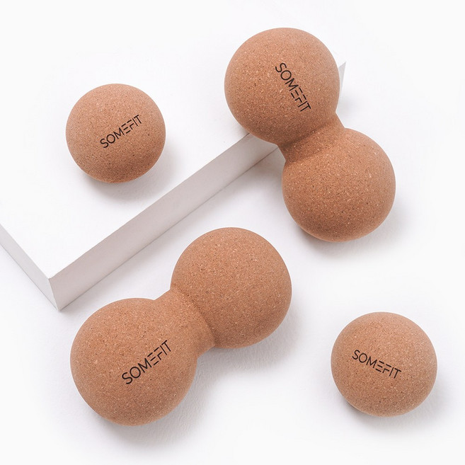 썸피트 코르크 마사지 땅콩볼 1p + 싱글볼 1p 세트, 1개