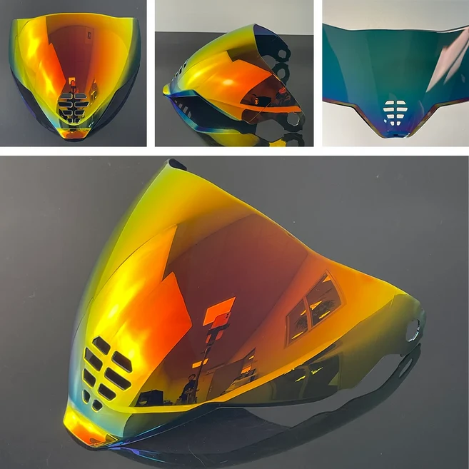 ICON Airflite 헬멧 바이저 페이스 실드 내부 코팅 내구성 높은 품질의 액세서리, 05 Deep Red