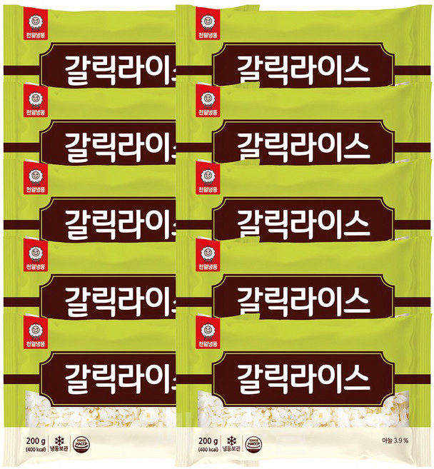 천일냉동 갈릭라이스, 10개, 200g
