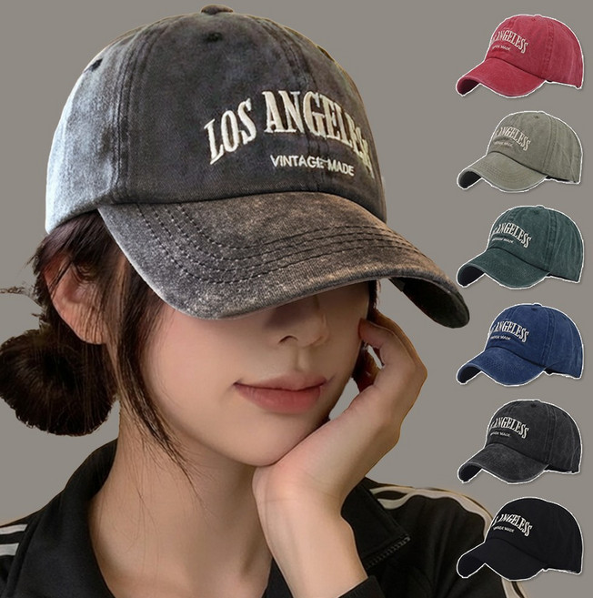 미다미 로스엔젤레스 빈티지 워싱 남녀공용 볼캡 (6컬러)