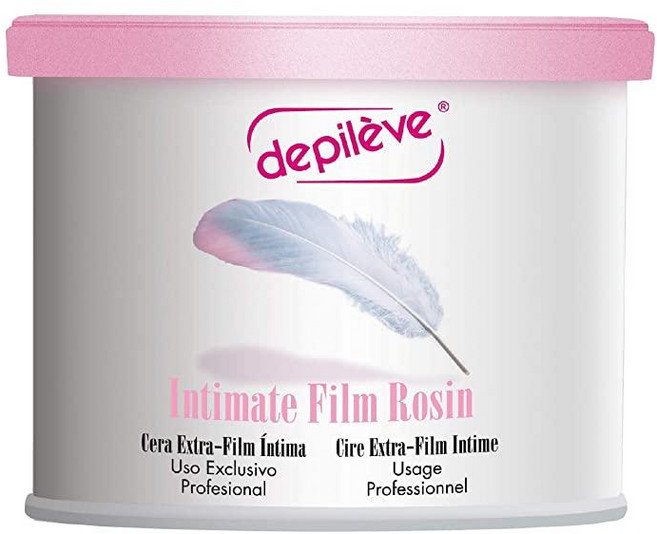 Depileve 제모 왁스 - 브라질 및 할리우드 왁스용 친밀한 엑스트라 필름 섬세하고 민감한 피부를 위한 보습 진정 414ml(14온스) 200262