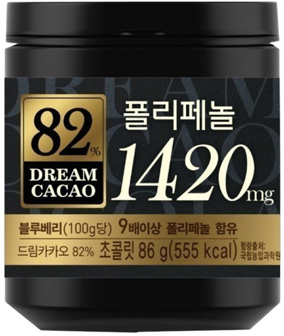 롯데 드림카카오 82% 86g, 1개