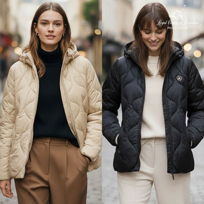 RCB폴로클럽 여성 기모 후드 패딩 점퍼