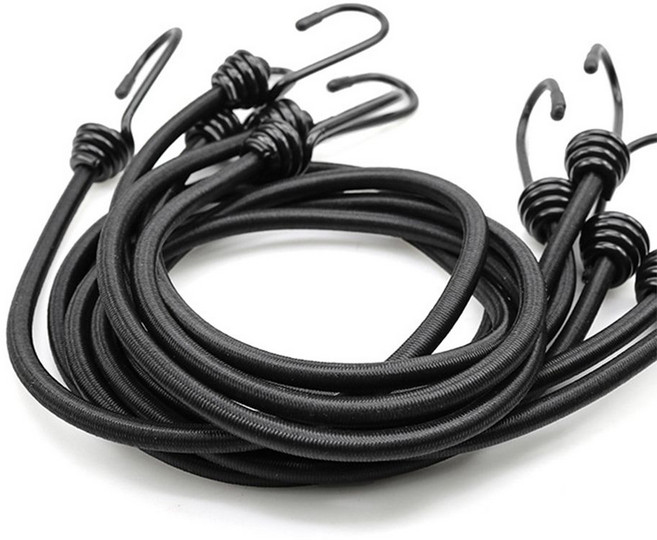 양면후크 로프 탄성 탄력 자전거 오토바이 짐 고정 운반줄 고정 카트 스트레치코드 짐바지 1.2m블랙, 블랙1.2m