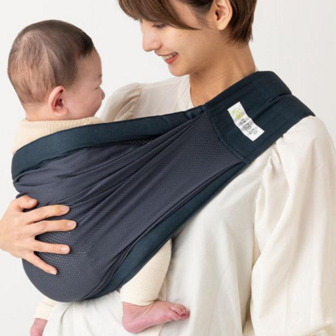 케라타 신생아 메쉬형 슬링 아기띠 베이비슬링 포대기 요람자세, 다크네이비
