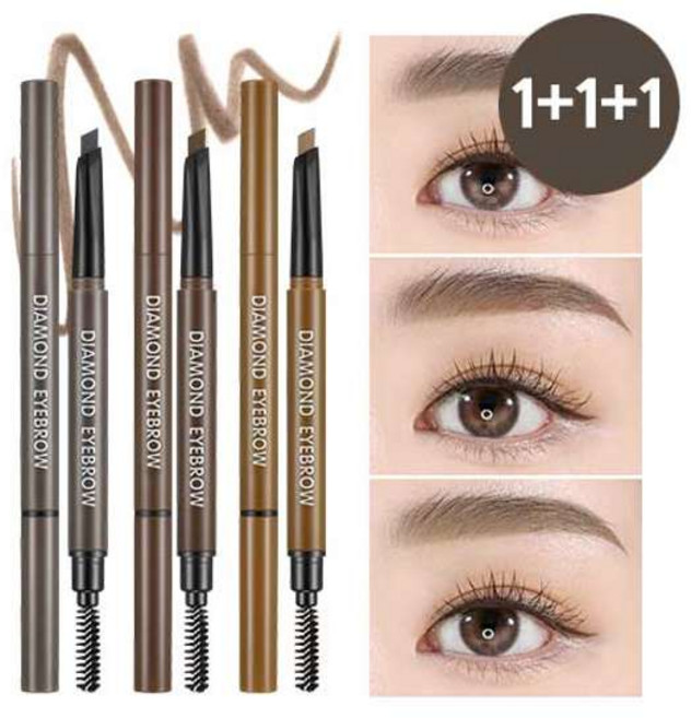 3종세트 리르 다이아몬드 브로우, 다이아_딥브라운, +그레이브라운, +그레이브라운