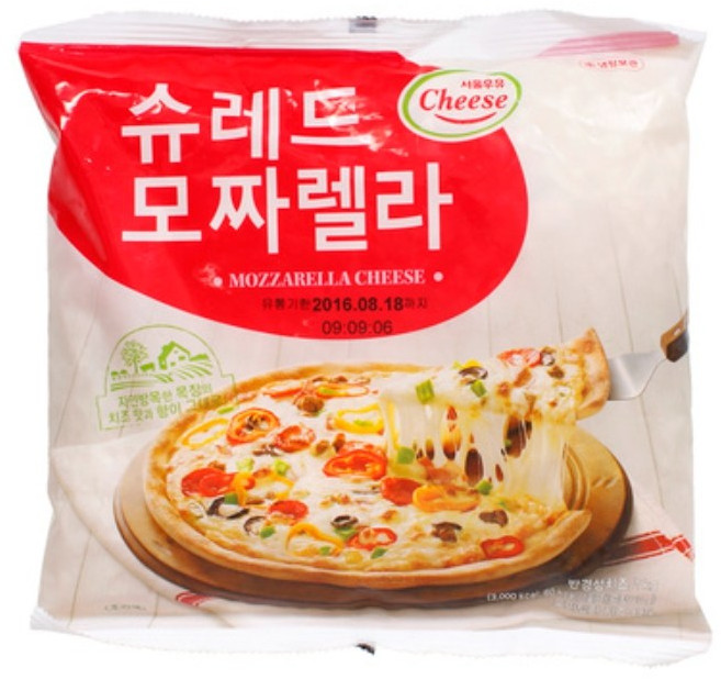서울우유 슈레드 모짜렐라 치즈 1kg, 14개