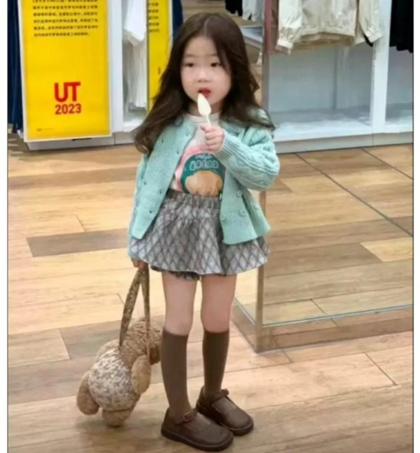 여누키즈 키즈 아동복 여아 체크 스커트 치마 100~140 유아 유아동 초등학생 등원복 등교복 자매룩 촬영복 평상복 데일리룩