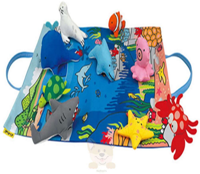 나루상점 케이스키즈 헝겊놀이가방 바다 상어인형