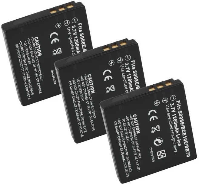 호환 DMW BCE10 CGA-S008E 카메라 배터리 1200mAh 파나소닉 DMC-FS3 FS5
