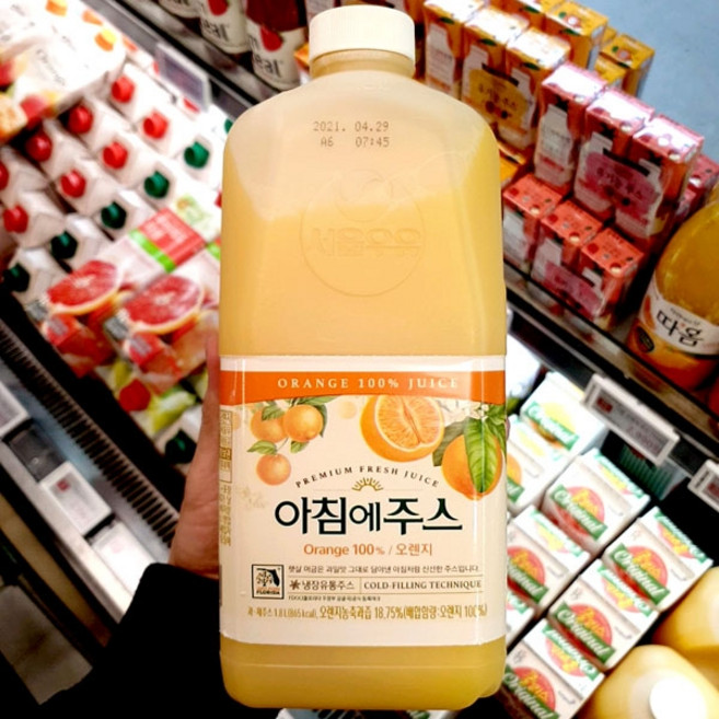 서울우유 아침에주스 오렌지, 1개, 1.8L