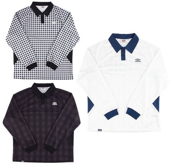 르꼬끄 엄브로 HBL 브리티지 캐주얼 저지 긴팔 카라티 UQ121CRJ21