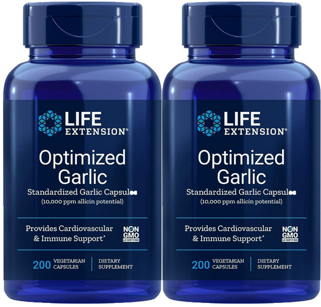 LIFE EXTENSION 大蒜萃取膠囊, 200顆, 2罐