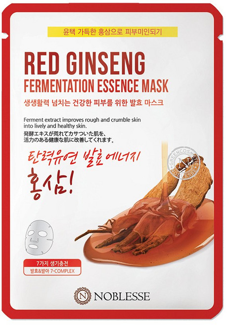 노블레스 발효 에센스 마스크팩(10매), 홍삼10매, 10개, 1개입