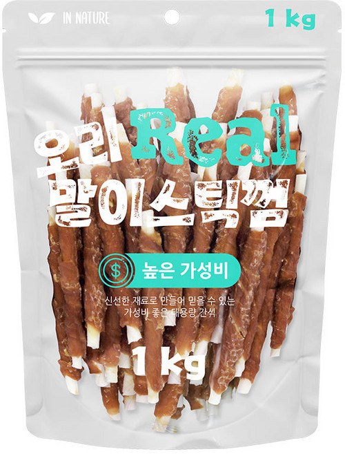 인네이쳐 리얼 오리말이스틱껌 1kg, 1개