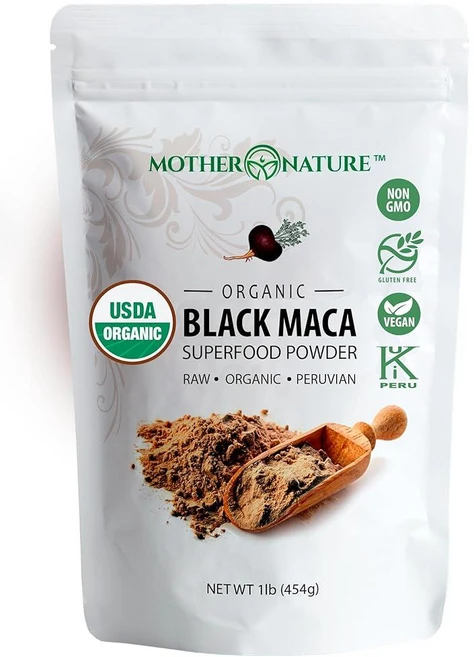 유기농 생 페루 블랙 마카 뿌리 파우더 - 프리미엄 USDA 인증 남성 및 여성에게 이상적 운동 촉진 근육 회복 향상 GMO 프리 비건 슈퍼푸드 473.2ml(16온스), 유기농, 생 페루 블랙 마카 뿌리 파우더 - 프리미엄 - 쿠팡