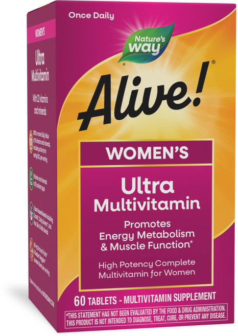 네이쳐스웨이 얼라이브! 원스 데일리 우먼 울트라 포텐시 멀티-비타민 타블렛, 60정, 1개